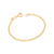 Pulseira infantil com figa Rommanel banhada a ouro 18k (pulseira 551717/ pingente 540977) na internet