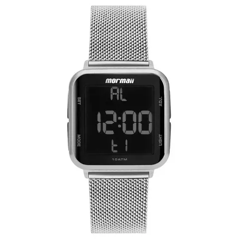 Relógio Digital Mormaii Digital Prata mo6600ak/7k