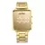 Relógio Condor Feminino Led Espelhado Retangular Dourado COMD1202AJW/4X