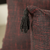 Capa de Almofada Refúgio Linho Tassel Vinho - 45x45 - Tramamund