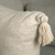 Capa de Almofada Refúgio Linho Tassel Creme - 45x45 - Tramamund
