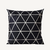 Capa de Almofada Elementos Geométrico Preto - 45x45