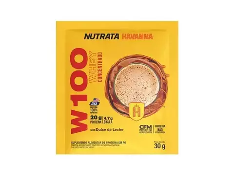 WHEY W100 SACHE DOCE DE LEITE HAVANNA 30G NUTRATA