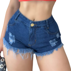 Short Feminino Jeans Curto Azul - Lojas 44