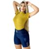 Short Feminino Jeans Barra Virada: Despojamento Fashion