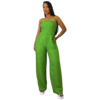 Macaquinho Feminino de Alfaitaria Verde com Calça Pantalona