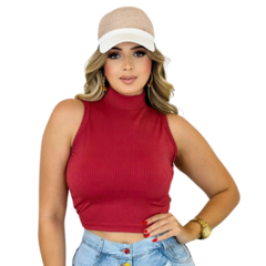 Blusinha Feminina Sem Mangas Vermelha - loja online