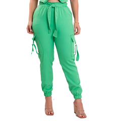 Calça Feminina + Cropped de Alfaiataria Verde - comprar online