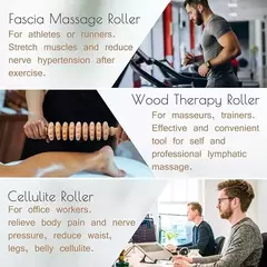 Imagem do Massageador De Madeira Stick Roller