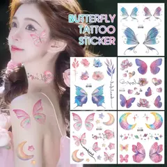 3D Butterfly - Tatuagens falsas impermeáveis