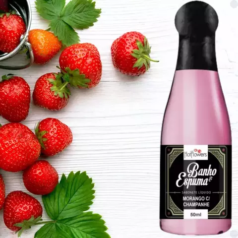 Sabonete Líquido Banho & Espuma Morango com Champanhe 150ml - Hot Flowers - comprar online