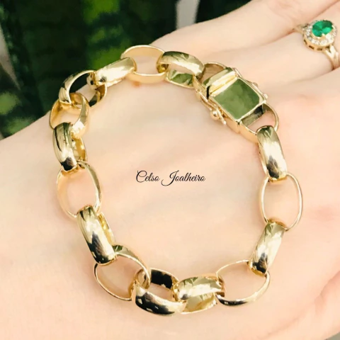 Pulseira Elos Longos Maciça CJELM300 - 416K