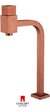 Torneira Luxo Square Alta Rosê Fosco Cano Quadrado 87065 - comprar online