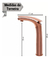 Misturador Monocomando Bica 27 Cm Alta Rose Gold - comprar online