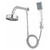 DUCHA AUTO-LIMPANTE CROMADO ABS REDONDA C/ DESVIADOR