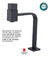 Torneira Luxo Square Alta Preto Fosco Cano Retangular 99065 - Concept Metais