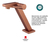 Torneira Luxo Para Banheiro Requinte Rosê Fosco - comprar online