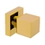 Acabamento Registro Deca Quadrado Dourado Brilhante - comprar online
