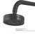 DUCHA AUTO-LIMPANTE PRETO FOSCO ABS REDONDA C/ DESVIADOR - comprar online