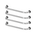 Kit 4 Barras Alças Apoio 50cm Idoso Deficiente Pne