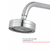 DUCHA AUTO-LIMPANTE CROMADO ABS REDONDA C/ DESVIADOR - comprar online