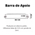 Kit 4 Barras Alças Apoio 50cm Idoso Deficiente Pne
