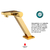 TORNEIRA 61017 PARA BANHEIRO LUXO REQUINTE DOURADO 1/4 VOLTA - comprar online