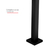 Torneira Link Quadrada Alta Banheiro Lavatório 91074 1/4 de Volta Preto Fosco - comprar online