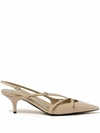 Scarpin Slingback com Fivela