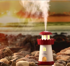 Humidificador con diseño de faro en internet