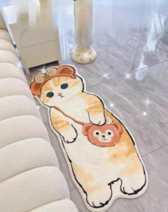 ALFOMBRA PIE DE CAMA 50X120 FORMA GATO Y PERRO GRAN VARIEDAD - tienda online