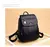 Mochilas vintage de couro macio para mulheres