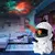Galaxy e Star Astronaut Projetor, LED Night Light, lâmpada de céu estrelado