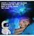 Galaxy e Star Astronaut Projetor, LED Night Light, lâmpada de céu estrelado