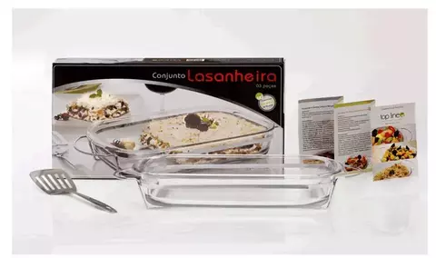 Assadeira Bela Mesa Lasanheira 3 peças Top Line