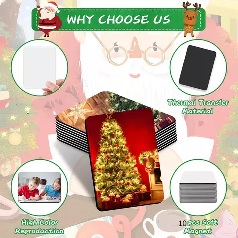 imanes de sublimación en blanco imanes de nevera 7,5*5,5 cm - comprar en línea