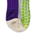 Meias Futebol Antiderrapante Cano Baixo - Roxo com detalhes no ver limão e branco - PANDA FÁBRICA 