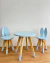 SILLITAS Y MESA MODELO CONEJITO