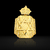 Pingente Medalha Estrela De Davi G - Banhado a Ouro 18K - comprar online