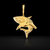Pingente Tubarão Sp Shark Cravejado G - Banhado a Ouro 18K - comprar online