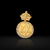 Pingente Redondo Estrela De Davi M - Banhado a Ouro 18K - comprar online