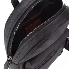 Bolso Crossbody Coach en Piel Lisa Negro - G45 outfit