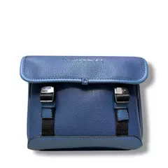 Bolso Crossbody Coach Texturizado Azul - comprar en línea