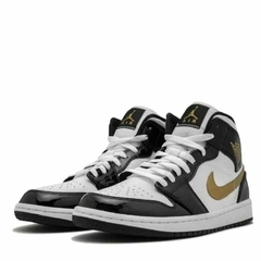 Air Jordan 1 Mid Black Gold Patent - G45 outfit