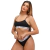 Conjunto Pitbull Calcinha e Top Sem Bojo em Microfibra Preto- Tamanho G (38-40) - comprar online
