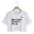 Blusinha Cropped T-shirt Frase Deboche Carnaval - Bt261