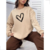 Moletom Blusa De Frio Casaco Coração Estampado Bt281