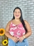 blusa alça listrada