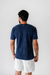 Camiseta Estonada Marmorizada Marinho - comprar online