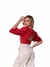 Cropped com detalhe nas costas na internet